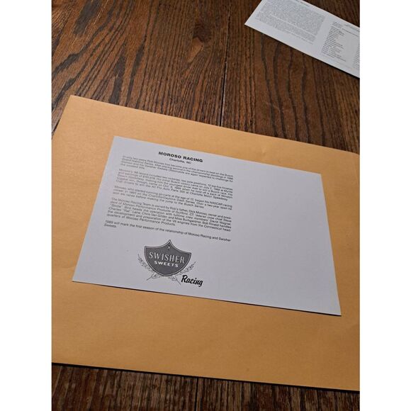 Vintage 1989 Rob Moroso NASCAR Driver Card #25 Swisher Sweets Oldsmobile - Picture 2 of 2